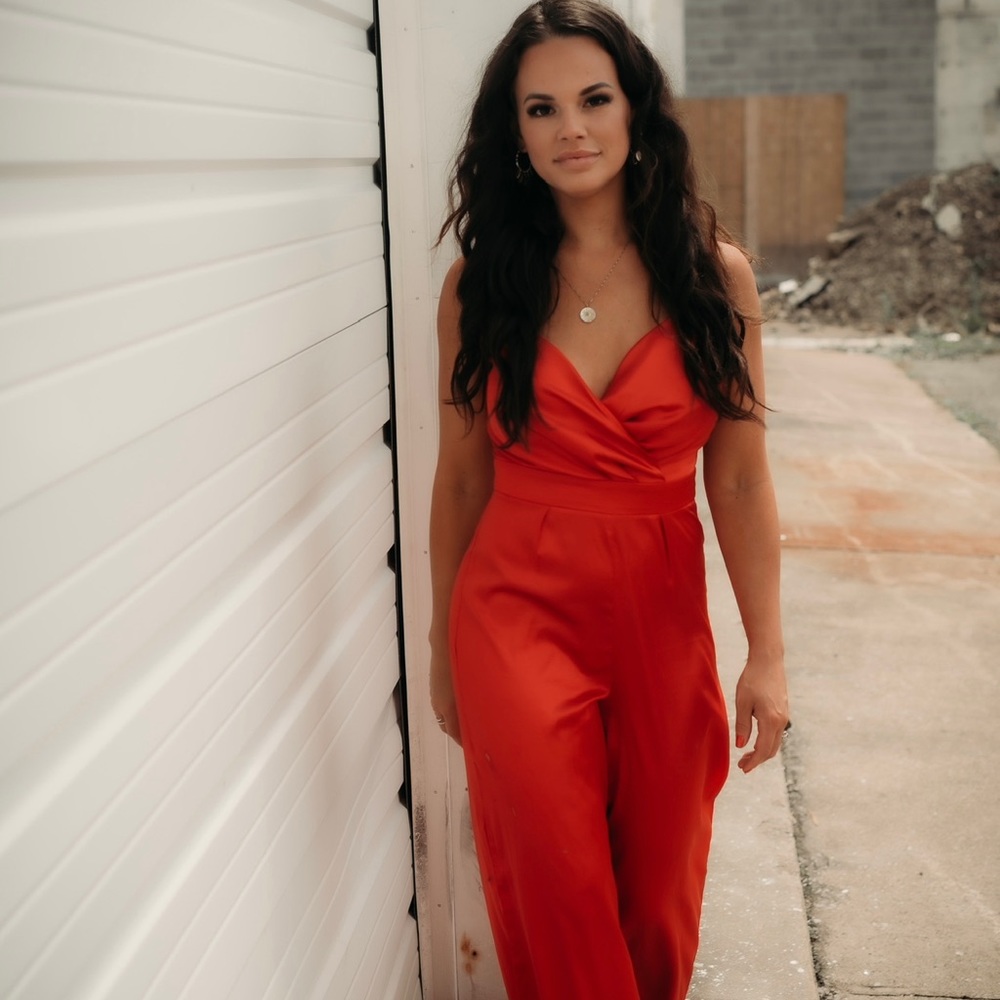 Red Body Suit Wore Just For Shoot